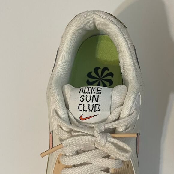 Nike Air Max 90 SE Running Shoes Sun Club DJ9997-101 Womens 9 Sail Arctic Orange - Picture 9 of 13